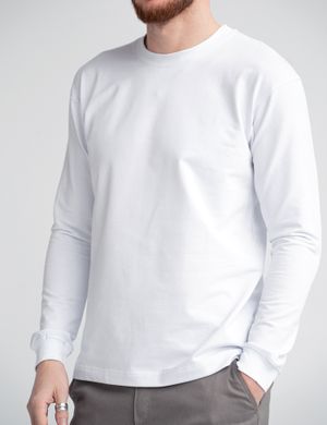 Мужская футболка с длинным рукавом Long sleeve Teamv Белый
